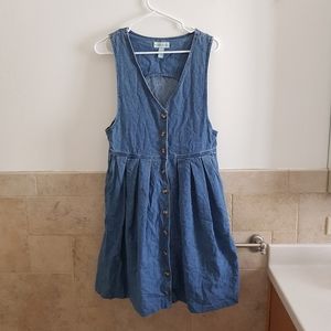 Vintage denim jumper dress